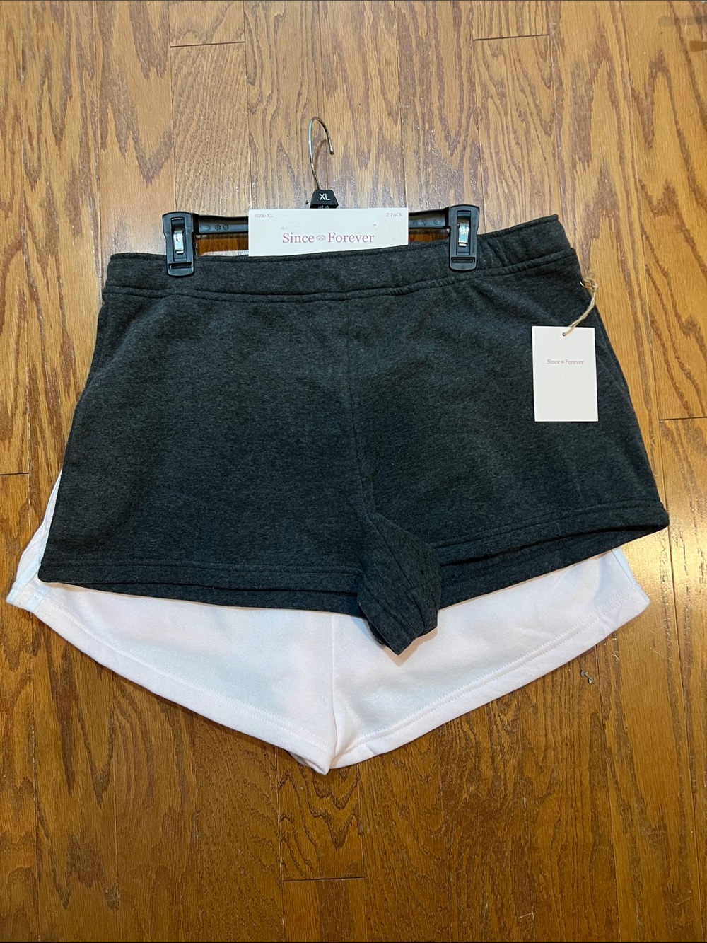 Forever 21 Black Outer with White Inner Layered Athletic Shorts